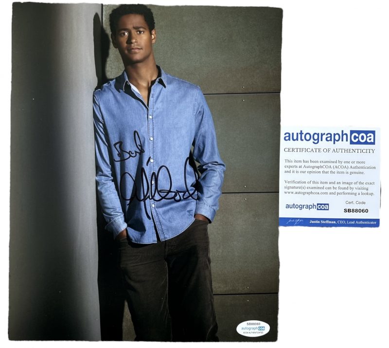 Alfred Enoch - 10x8 - how to get away with murder - Acoa Authentication