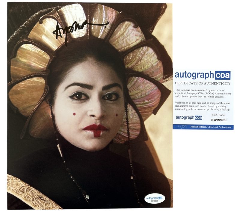 Ayesha Dharker - 10x8 - Star Wars / Queen jamillia - Acoa Authentication