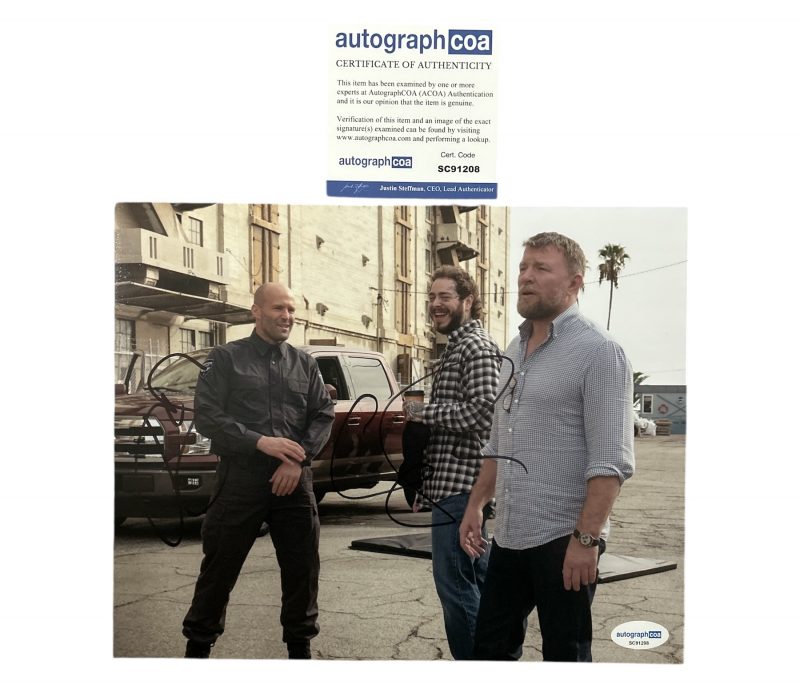 Guy Ritchie & Jason statham - 10x8 - wrath of man - ACOA