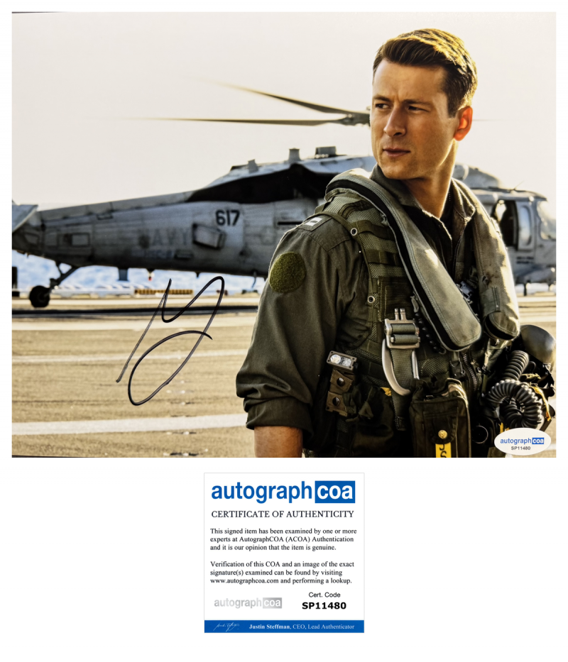 Glen Powell - 10x8 - Top Gun: Maverick - ACOA