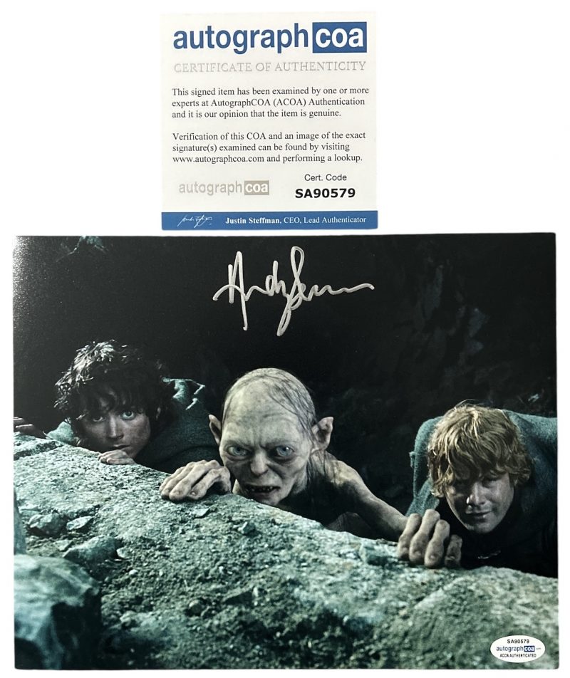 Andy serkis - Lord of the rings / Gollum - 10x8 - Acoa