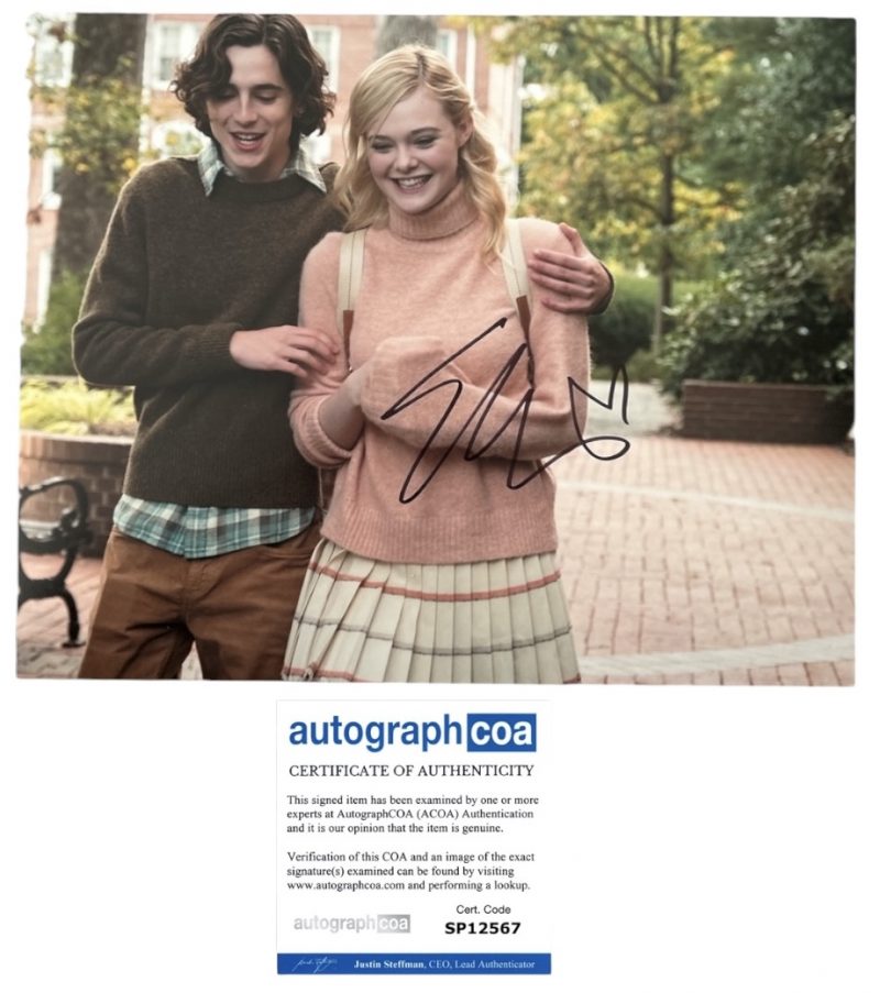 Elle fanning - 10x8 - A complete unknown  - ACOA