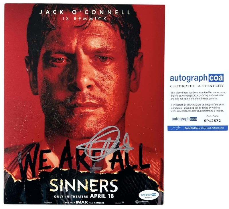 Jack O’Connell - 10x8 - sinners - ACOA