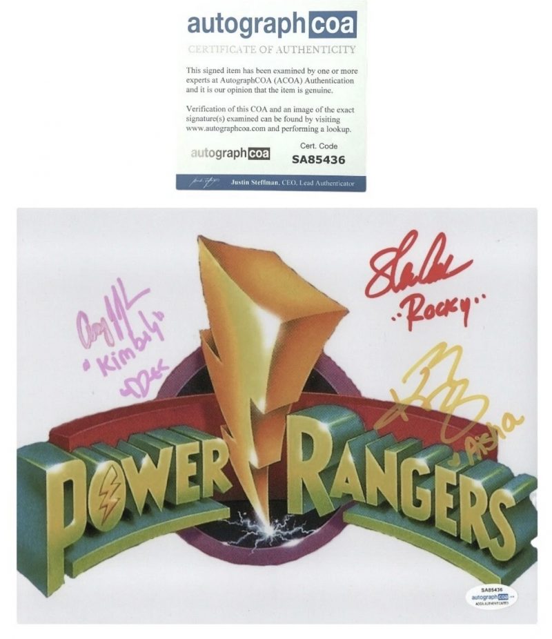 Power Rangers - 10x8 - Steve Cardenas , Amy Jo Johnson , Karan Ashley ACOA