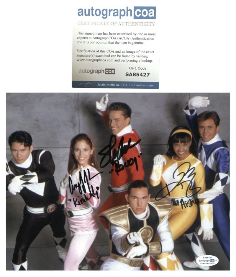 Power rangers - 10x8 - Steve Cardenas , Amy Jo Johnson , Karan Ashley - ACOA