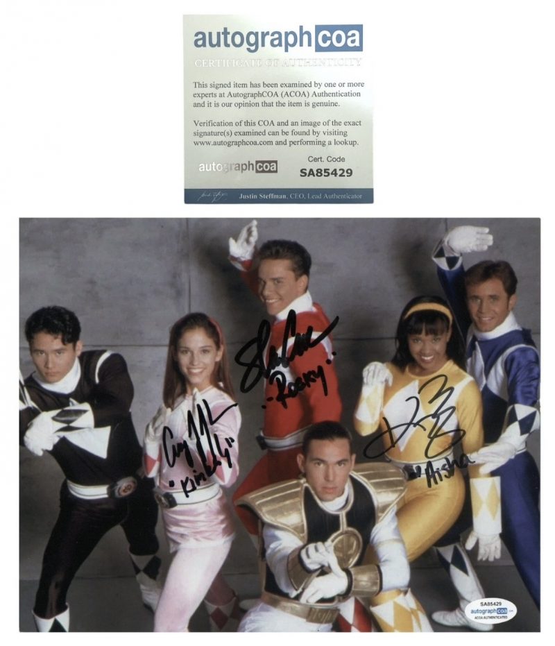 Power rangers - 10x8 - Steve Cardenas , Amy Jo Johnson , Karan Ashley - ACOA