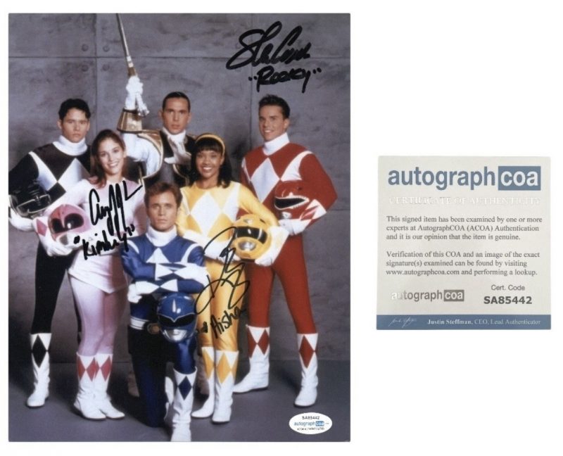 Power Rangers - 10x8 - Steve Cardenas, Amy Jo Johnson, Karan Ashley - ACOA