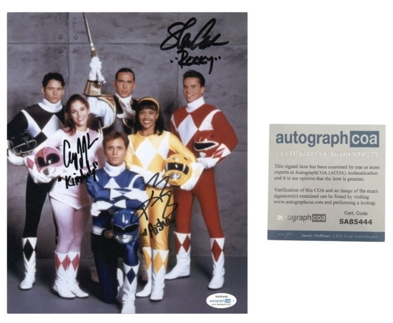 Power Rangers - 10x8 - Steve Cardenas, Amy Jo Johnson, Karan Ashley - ACOA