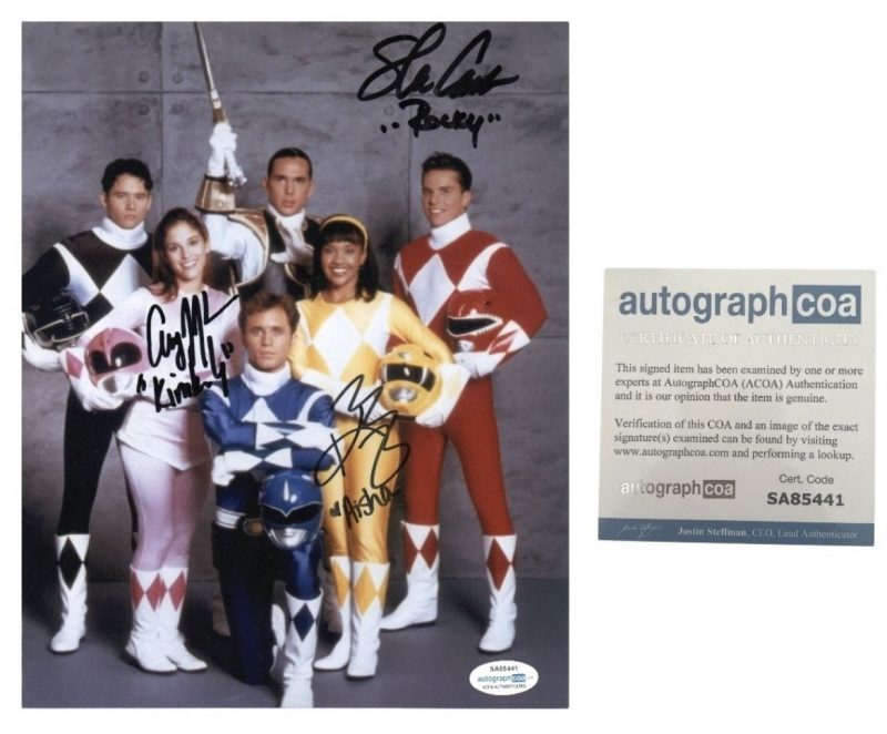 Power Rangers - 10x8 - Steve Cardenas, Amy Jo Johnson, Karan Ashley - ACOA