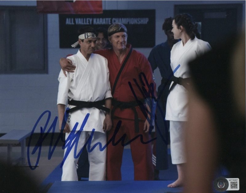 Ralph macchio & William Zabka - 10x8 - cobra Kai - BECKETT WITNESS