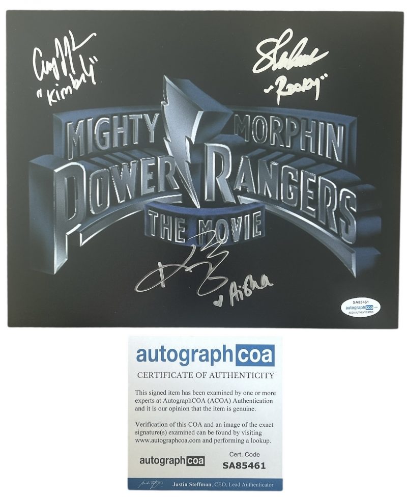 Power Rangers - 10x8 - Steve Cardenas, Amy Jo Johnson, Karan Ashley - ACOA