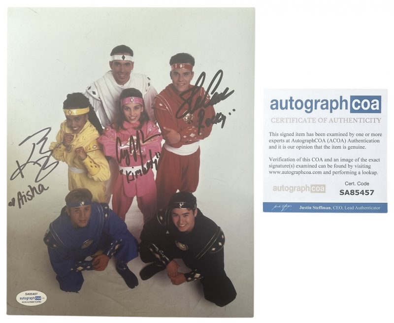 Power Rangers - 10x8 - Steve Cardenas, Amy Jo Johnson, Karan Ashley - “Ninja” - ACOA