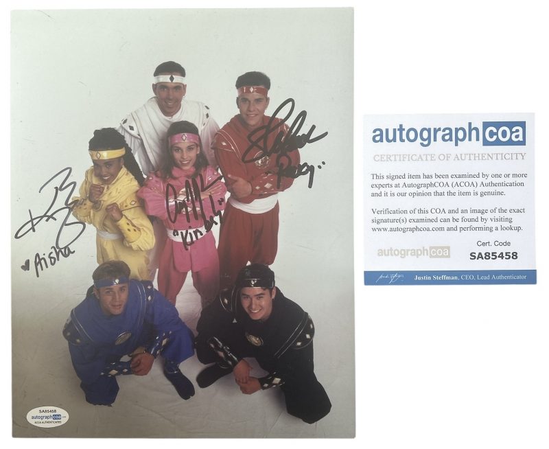 Power Rangers - 10x8 - Steve Cardenas, Amy Jo Johnson, Karan Ashley - “Ninja” - ACOA