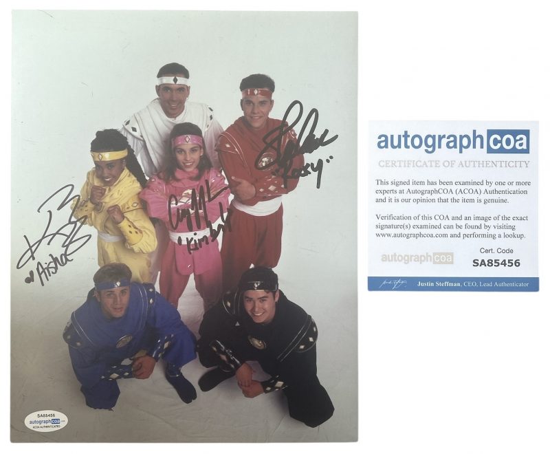 Power Rangers - 10x8 - Steve Cardenas, Amy Jo Johnson, Karan Ashley - “Ninja” - ACOA