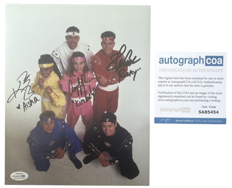 Power Rangers - 10x8 - Steve Cardenas, Amy Jo Johnson, Karan Ashley - “Ninja” - ACOA