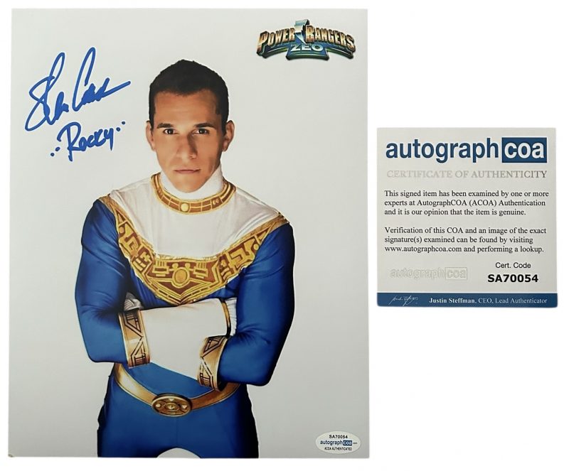 Steve Cardenas - 10x8 - power rangers Zeo - ACOA