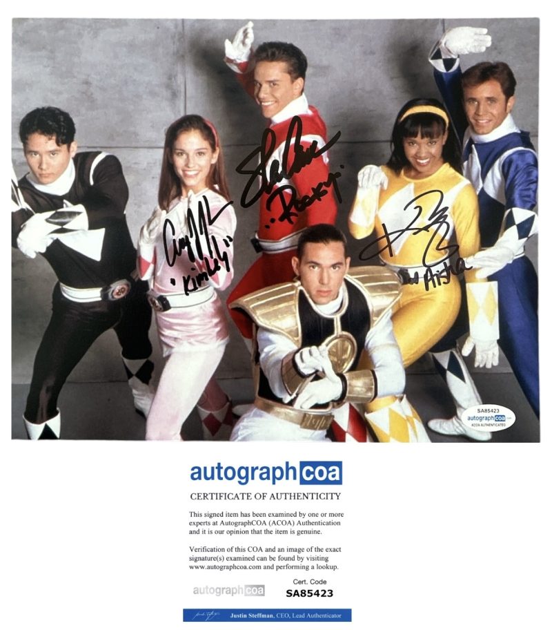 Power rangers - 10x8 - Steve Cardenas , Amy Jo Johnson , Karan Ashley - ACOA - SA85423