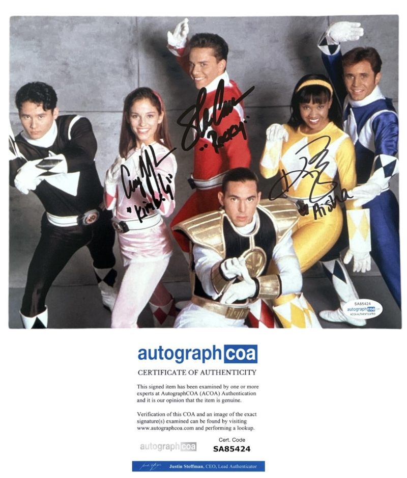 Power rangers - 10x8 - Steve Cardenas , Amy Jo Johnson , Karan Ashley - ACOA - SA85424