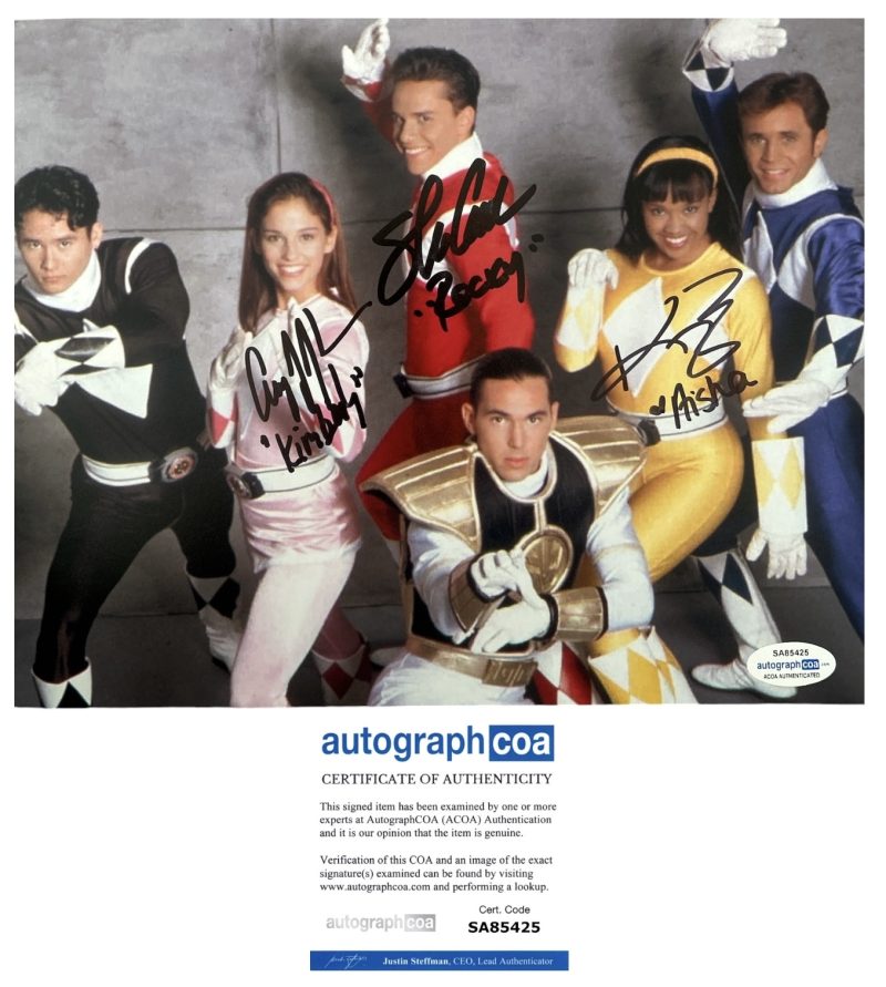Power rangers - 10x8 - Steve Cardenas , Amy Jo Johnson , Karan Ashley - ACOA - SA85425