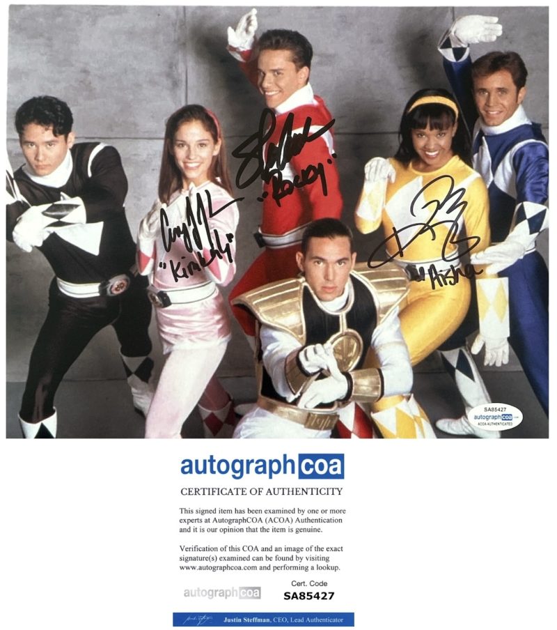 Power rangers - 10x8 - Steve Cardenas , Amy Jo Johnson , Karan Ashley - ACOA - SA85427