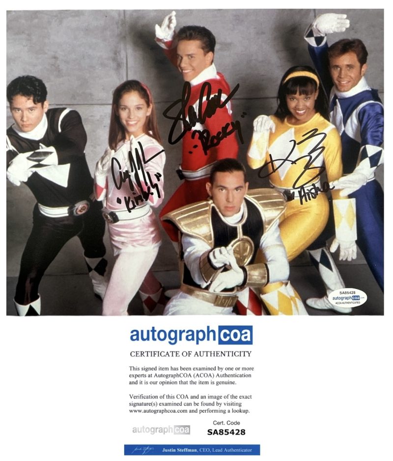 Power rangers - 10x8 - Steve Cardenas , Amy Jo Johnson , Karan Ashley - ACOA - SA85428