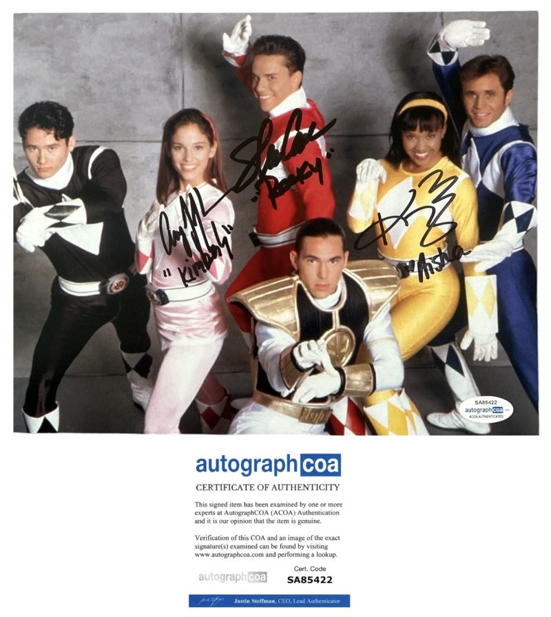 Power rangers - 10x8 - Steve Cardenas , Amy Jo Johnson , Karan Ashley - ACOA - SA85422