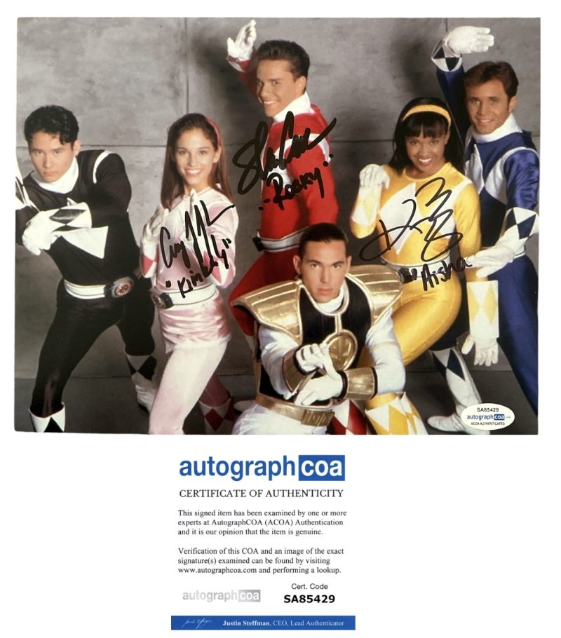 Power rangers - 10x8 - Steve Cardenas , Amy Jo Johnson , Karan Ashley - ACOA - SA85429