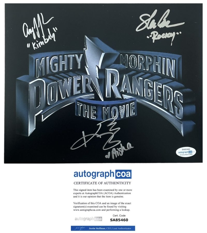 Power Rangers - 10x8 - Steve Cardenas, Amy Jo Johnson, Karan Ashley - ACOA - SA85460