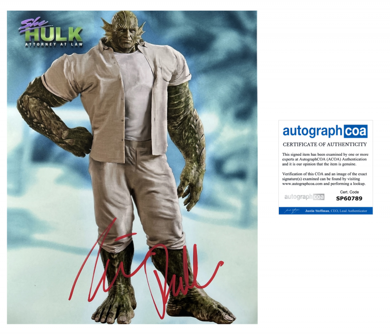 Tim Roth - 10x8 - she-hulk - ACOA